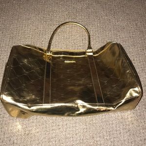 Nice BCBG Gold Metallic Tote